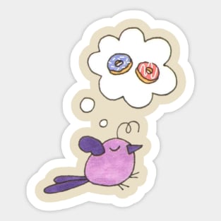 I love donuts//Drawing for fans Sticker